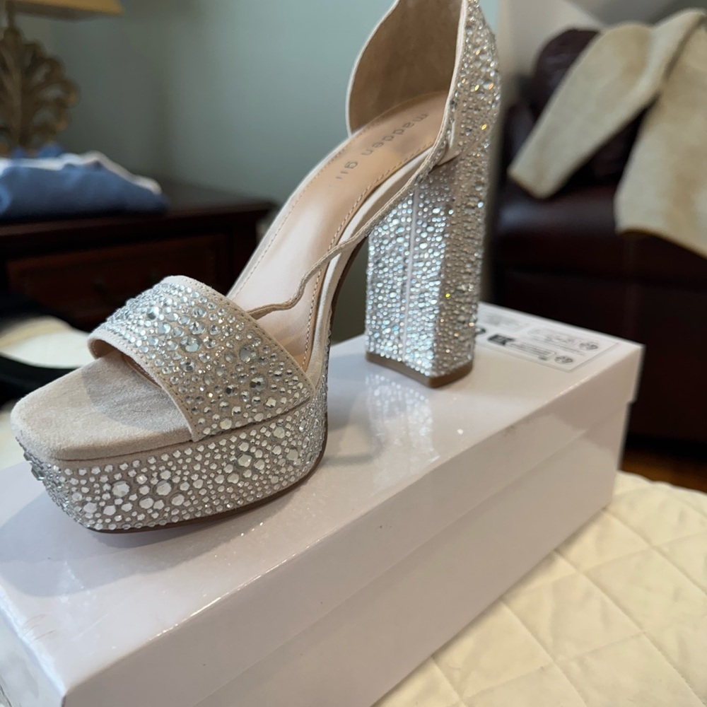 Steve Madden Rhinestone Platform Heels